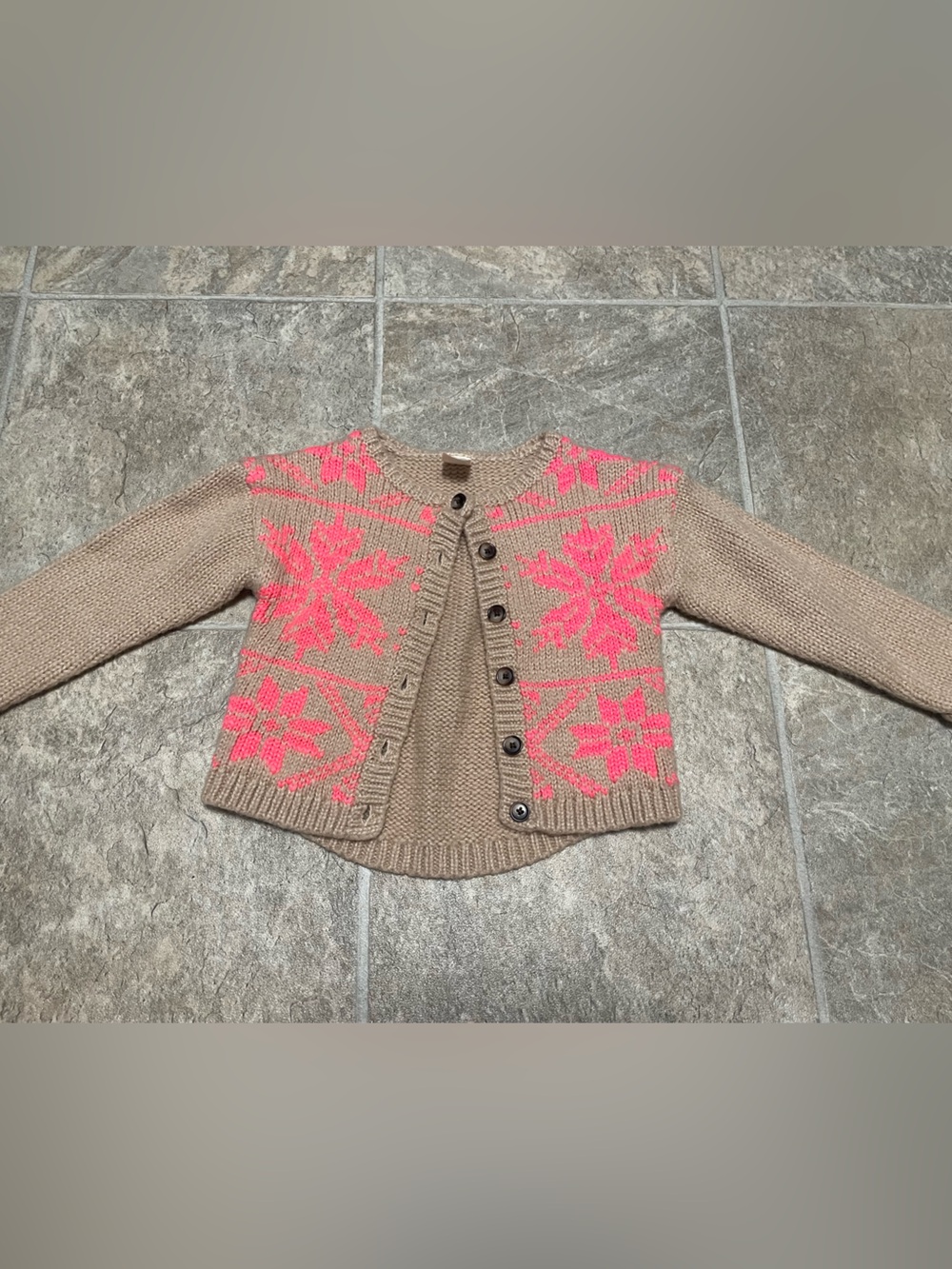 Oshkosh Cardigan with Winter Print